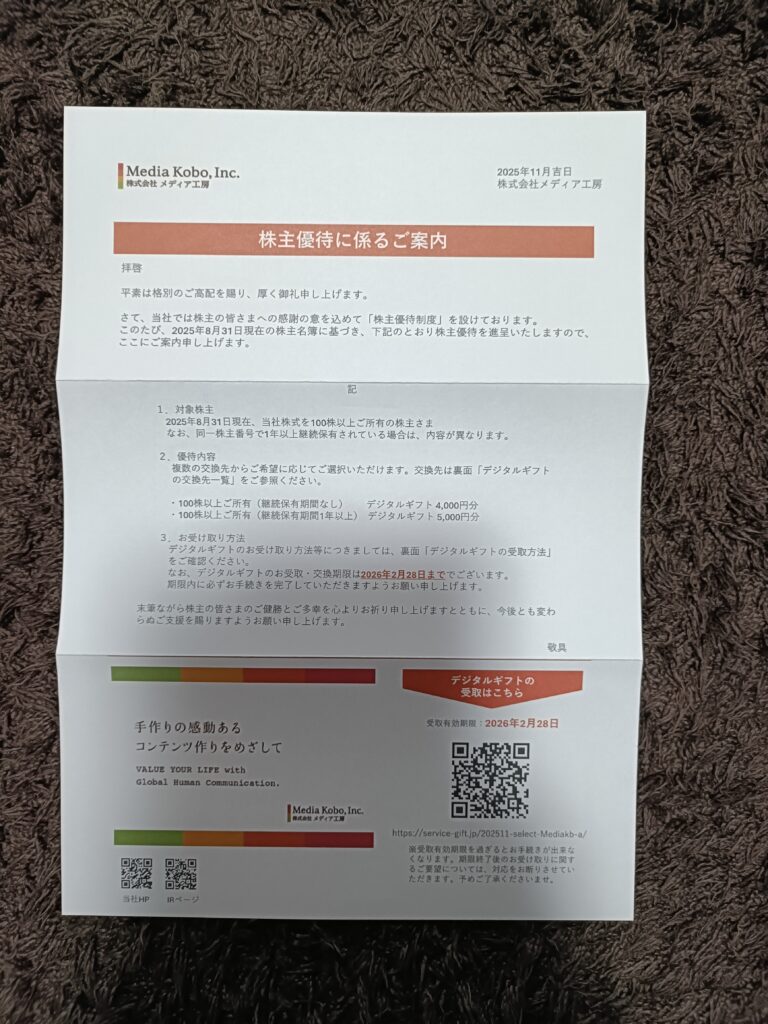 デジタルギフトの写真